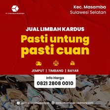 Beli Limbah Kardus Harga Tinggi Sulawesi Selatan